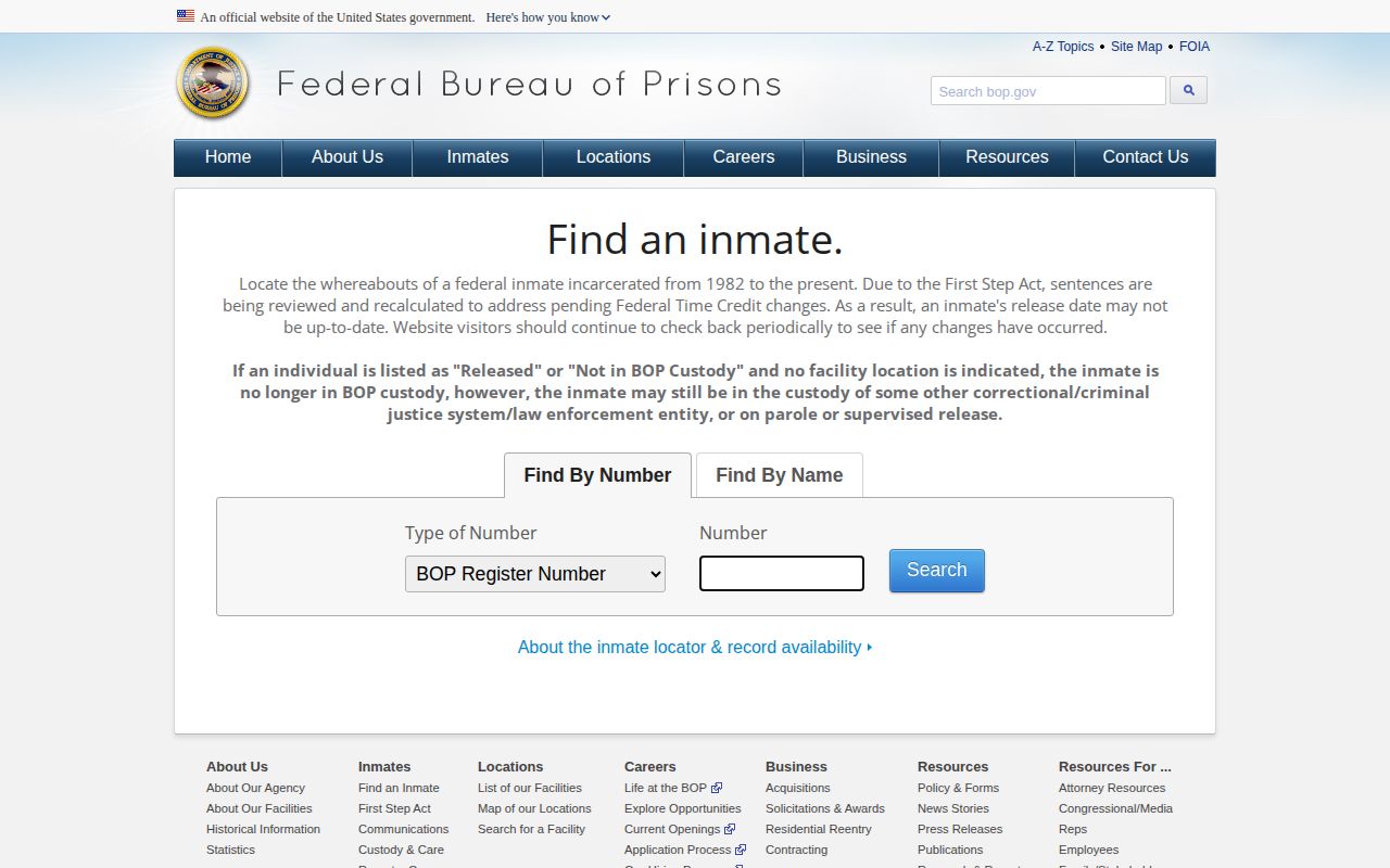 Federal custody locator for Taylor County arrest record searches